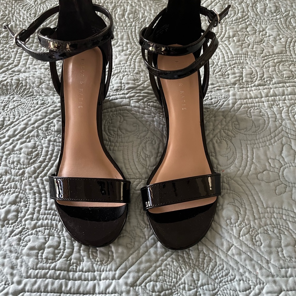 Patent Leather Wedge Sandal